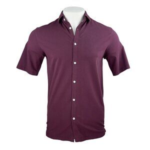 Goodman Burgundy Short Sleeve Button Up Shirt